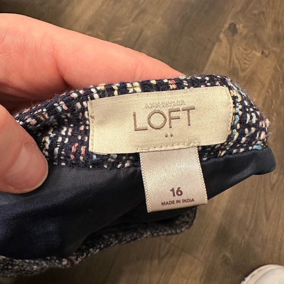 Women’s Loft Tweed Skirt Size 16 - Picture 3 of 3